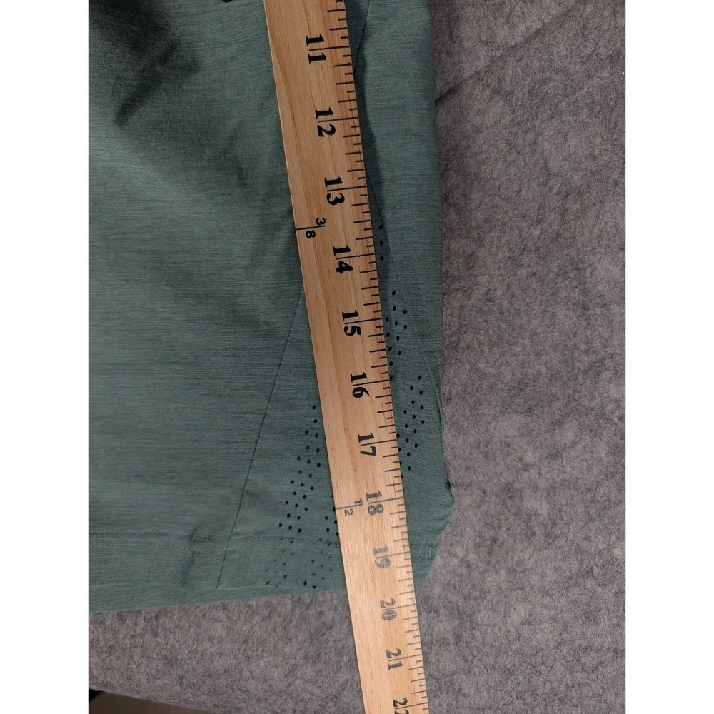 Adidas Mens Sage Green Heathered‎ Training Shorts Laser Cut Perforated Gym L